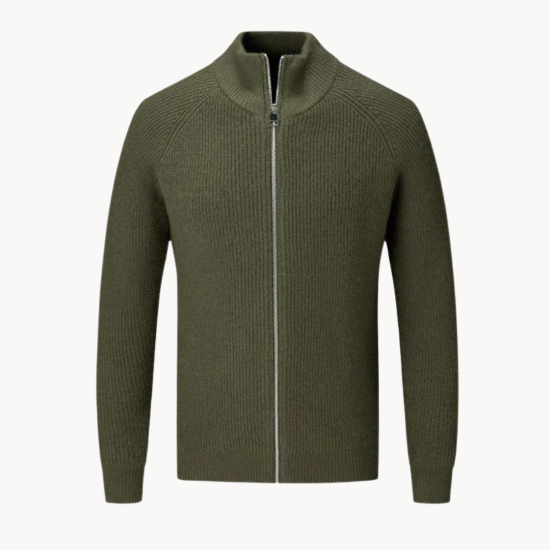 Suéter con Cierre de Cashmere Ridgeline