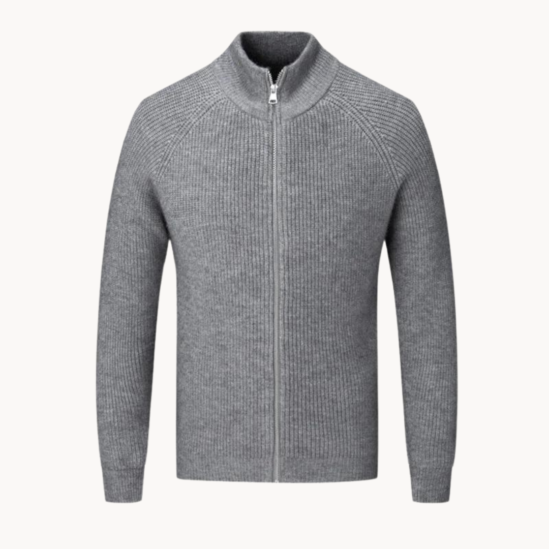 Suéter con Cierre de Cashmere Ridgeline
