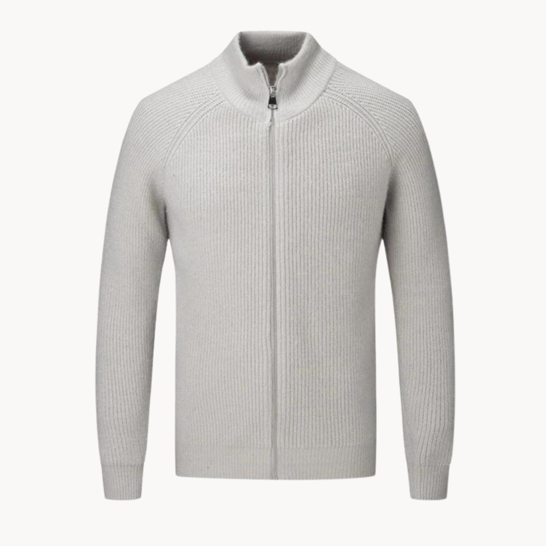 Suéter con Cierre de Cashmere Ridgeline