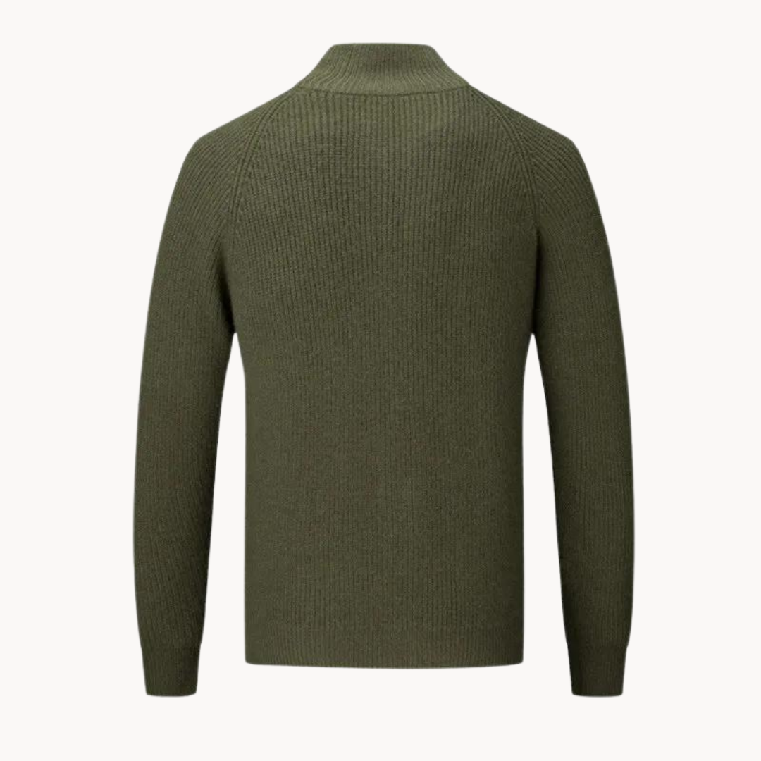 Suéter con Cierre de Cashmere Ridgeline
