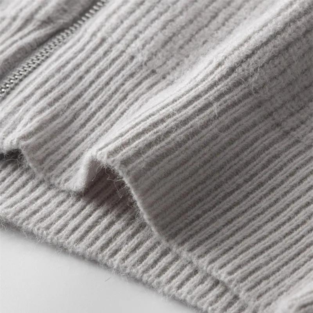 Suéter con Cierre de Cashmere Ridgeline