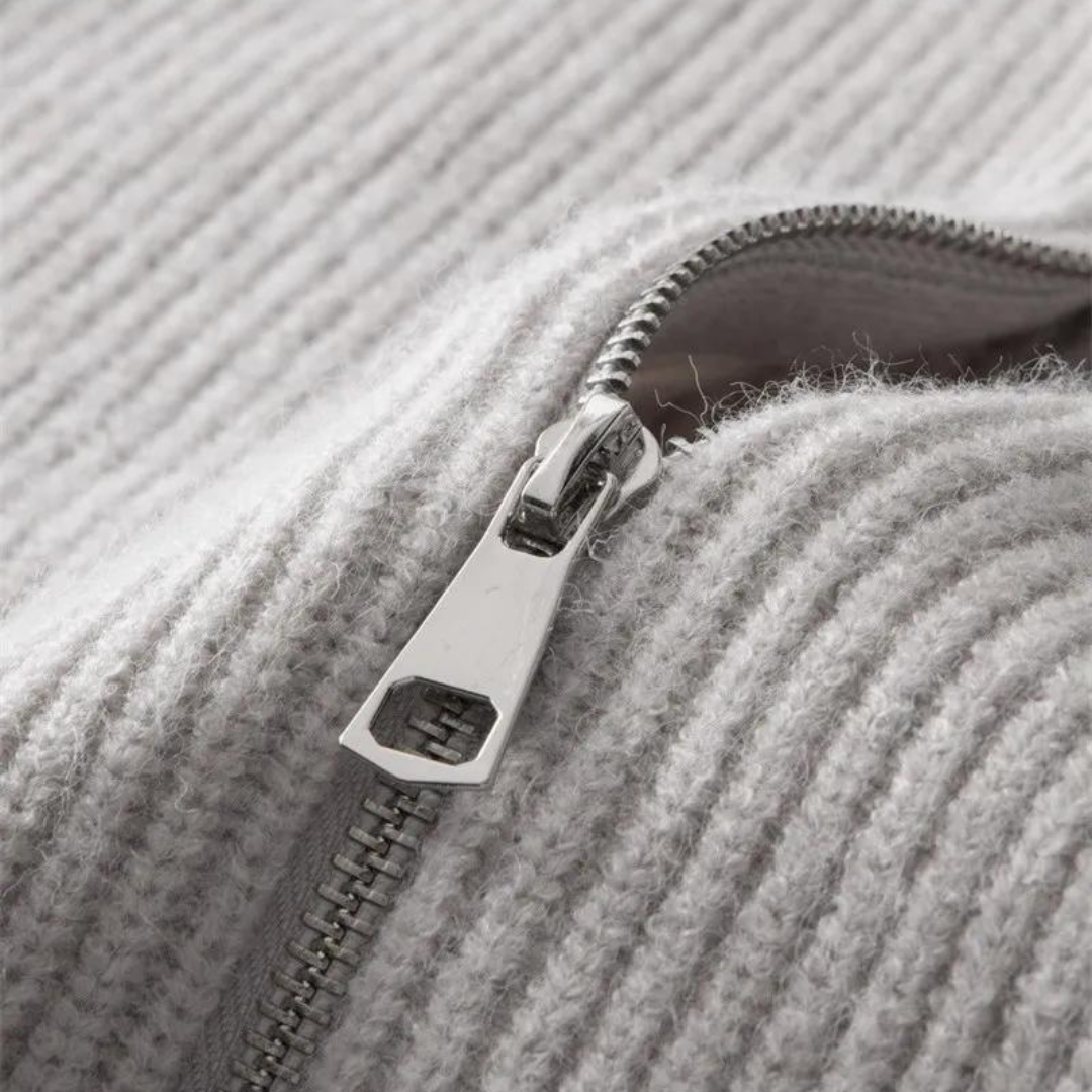 Suéter con Cierre de Cashmere Ridgeline
