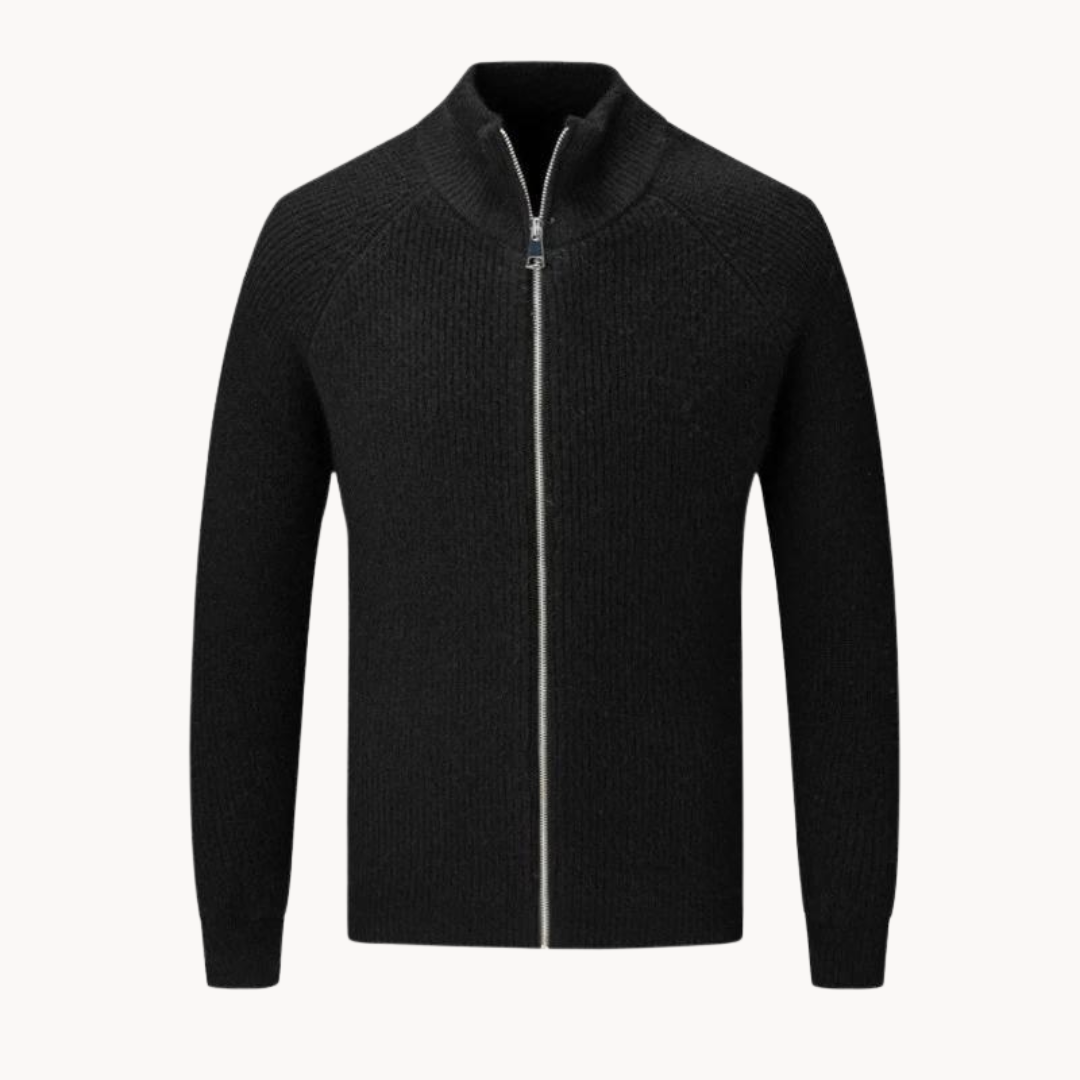 Suéter con Cierre de Cashmere Ridgeline