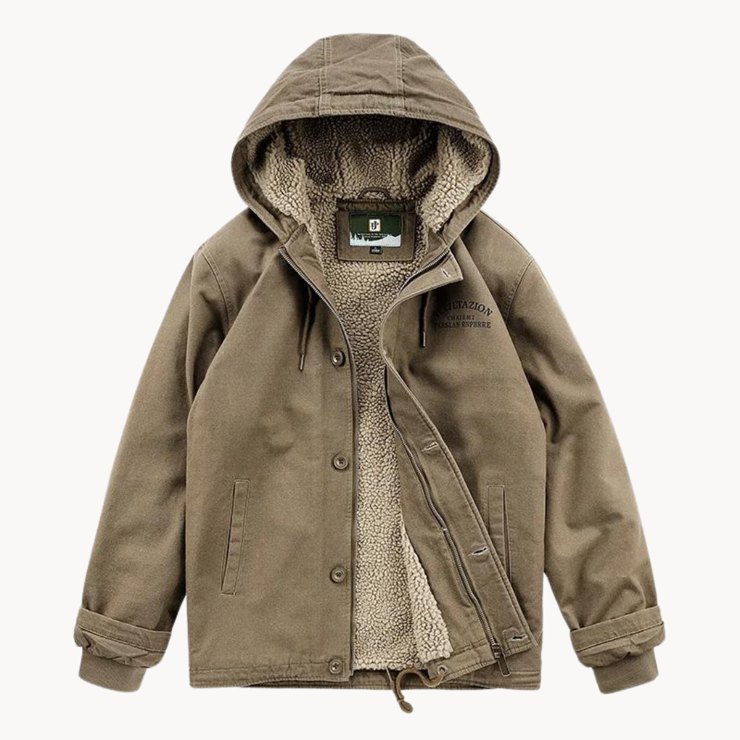 Chaqueta con Capucha Arctic Haven Forrada en Fleece