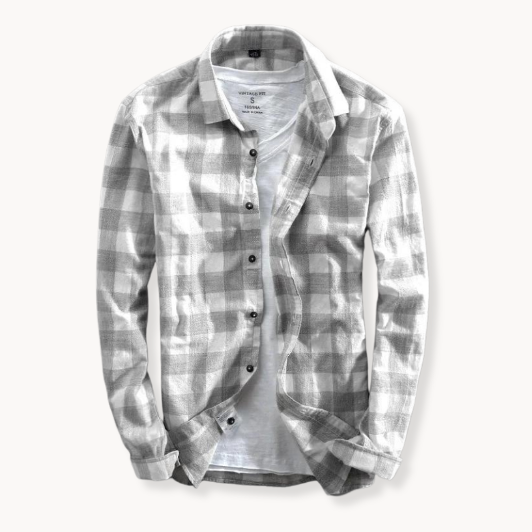 Camisa Genoa de Cuadros Manga Larga