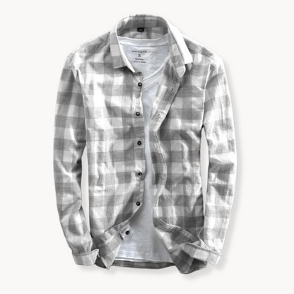 Camisa Genoa de Cuadros Manga Larga