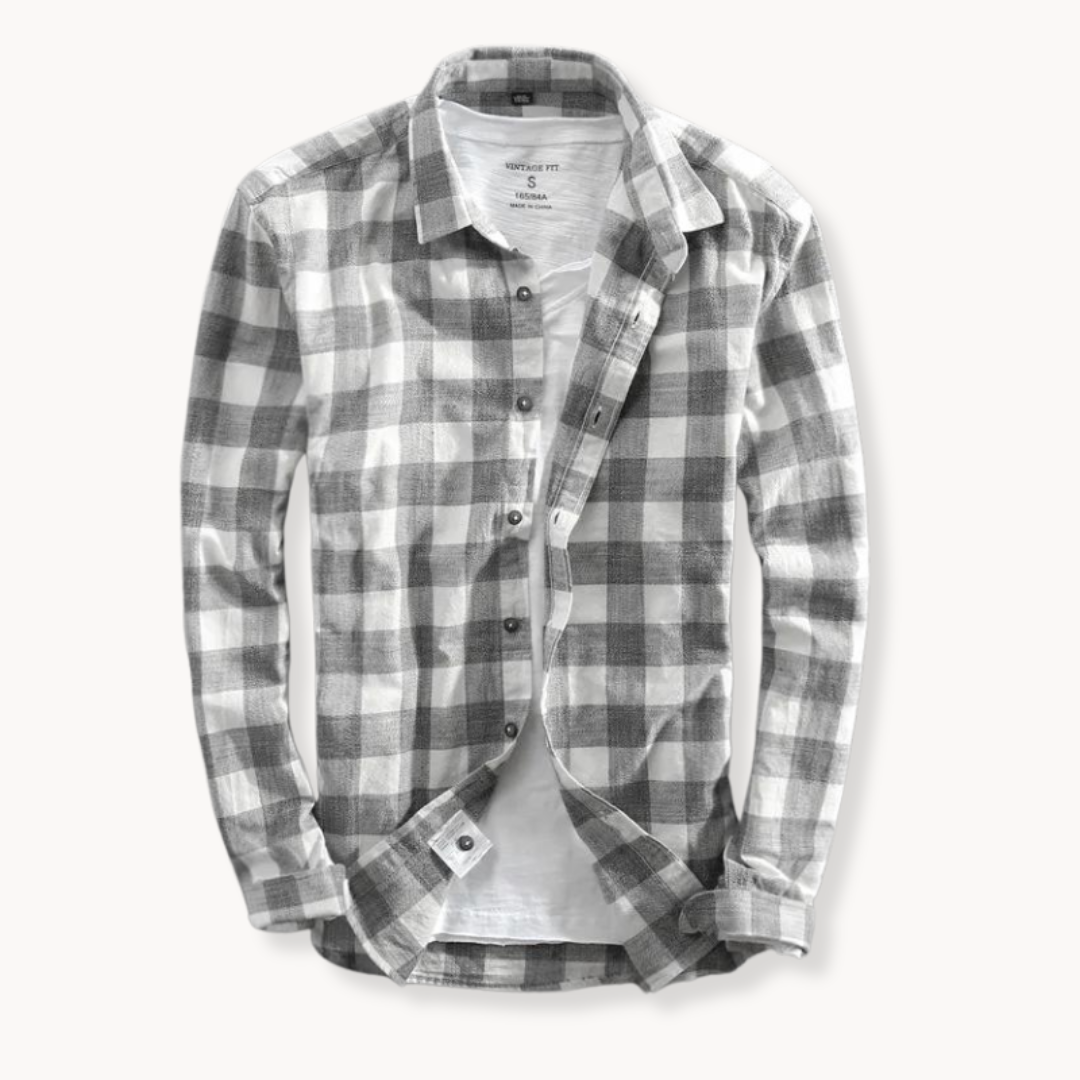Camisa Genoa de Cuadros Manga Larga
