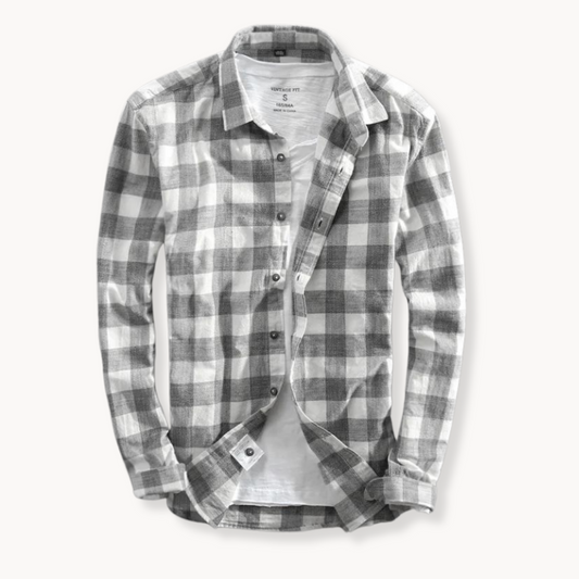 Camisa Genoa de Cuadros Manga Larga