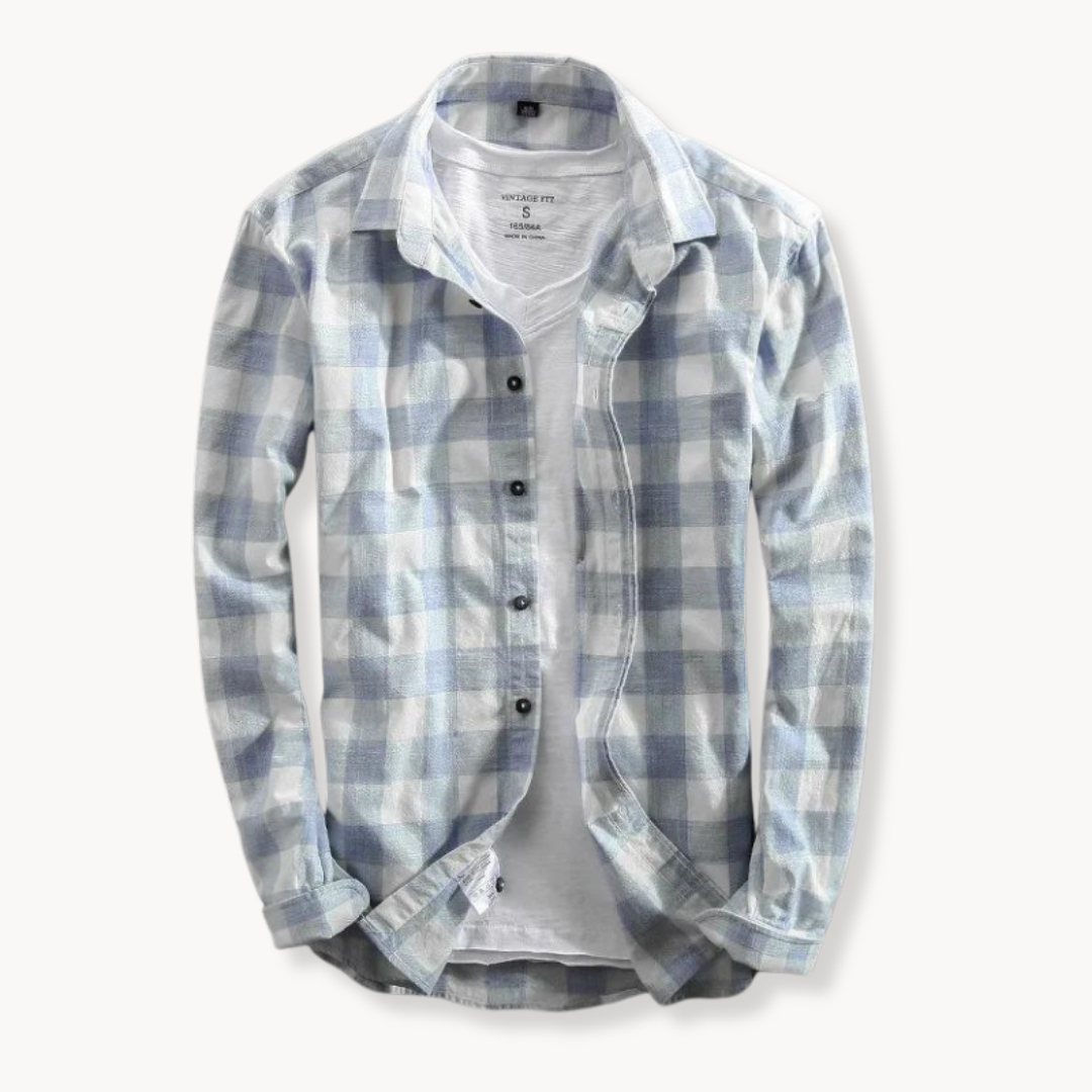 Camisa Genoa de Cuadros Manga Larga