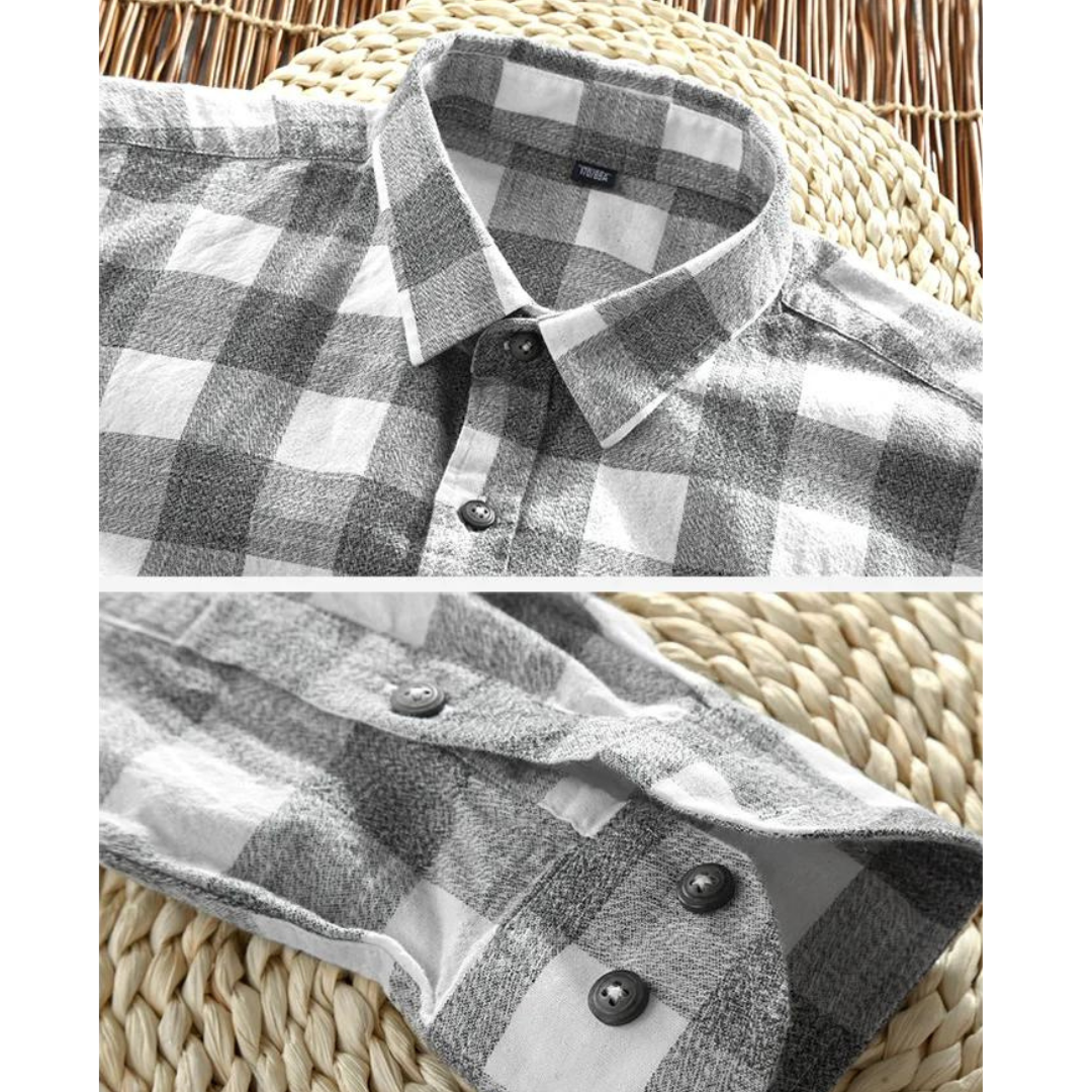 Camisa Genoa de Cuadros Manga Larga