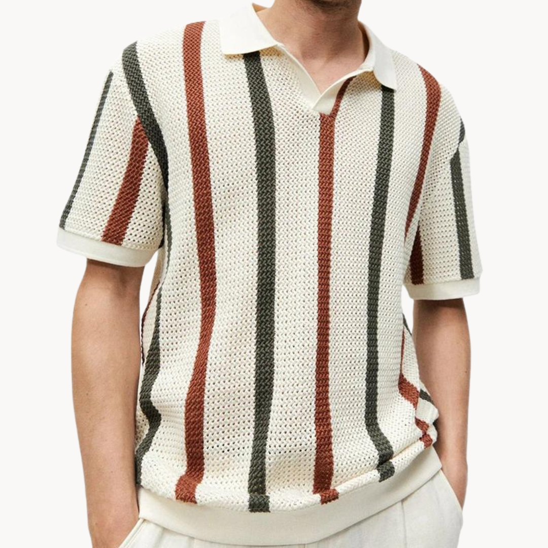 Polo Kurt Rayas de Corte Holgado