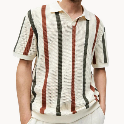 Polo Kurt Rayas de Corte Holgado