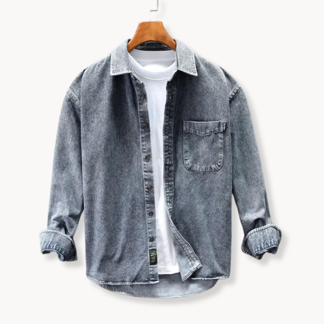 Camisa Denim Retro Lavada