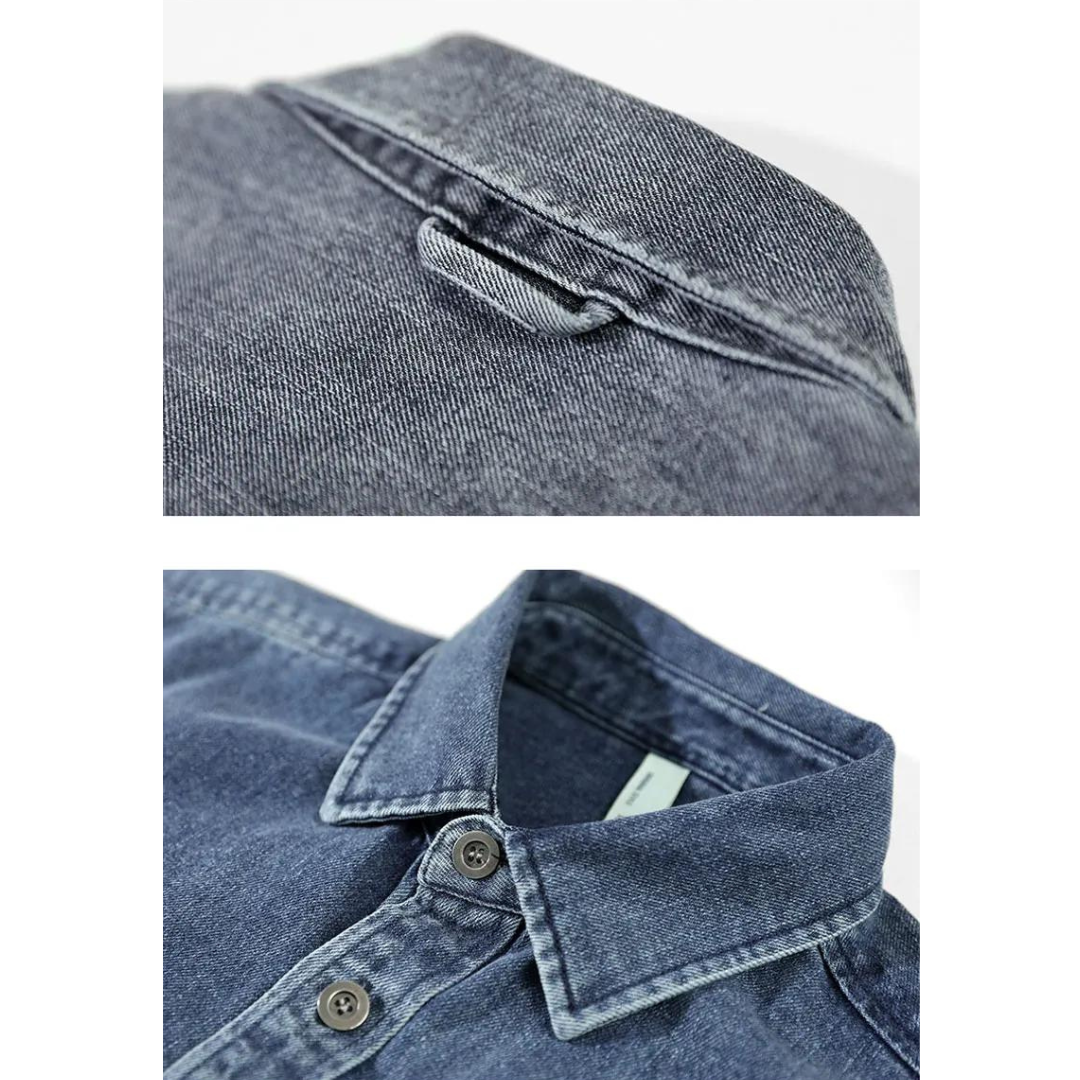 Camisa Denim Retro Lavada