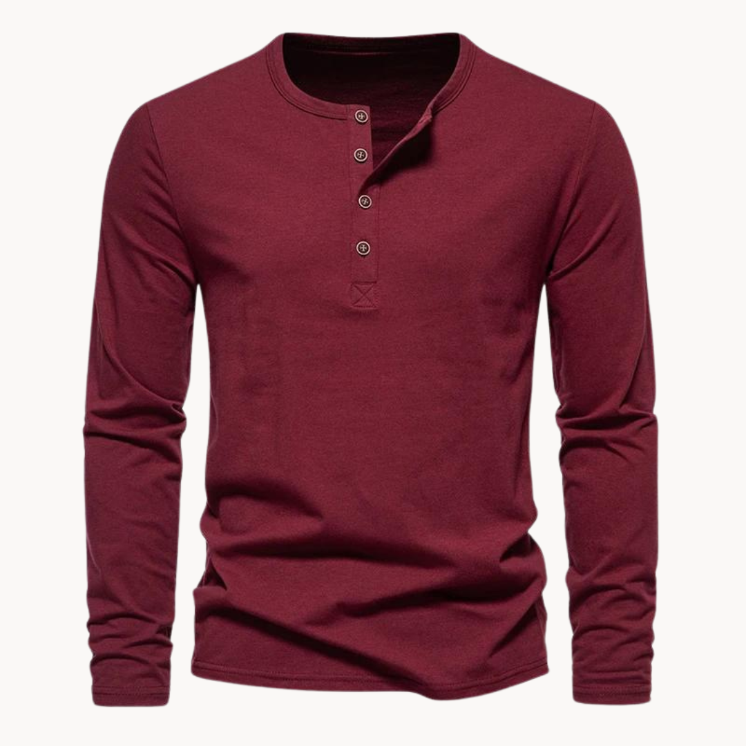 Henley Outland de Manga Larga