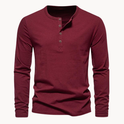 Henley Outland de Manga Larga
