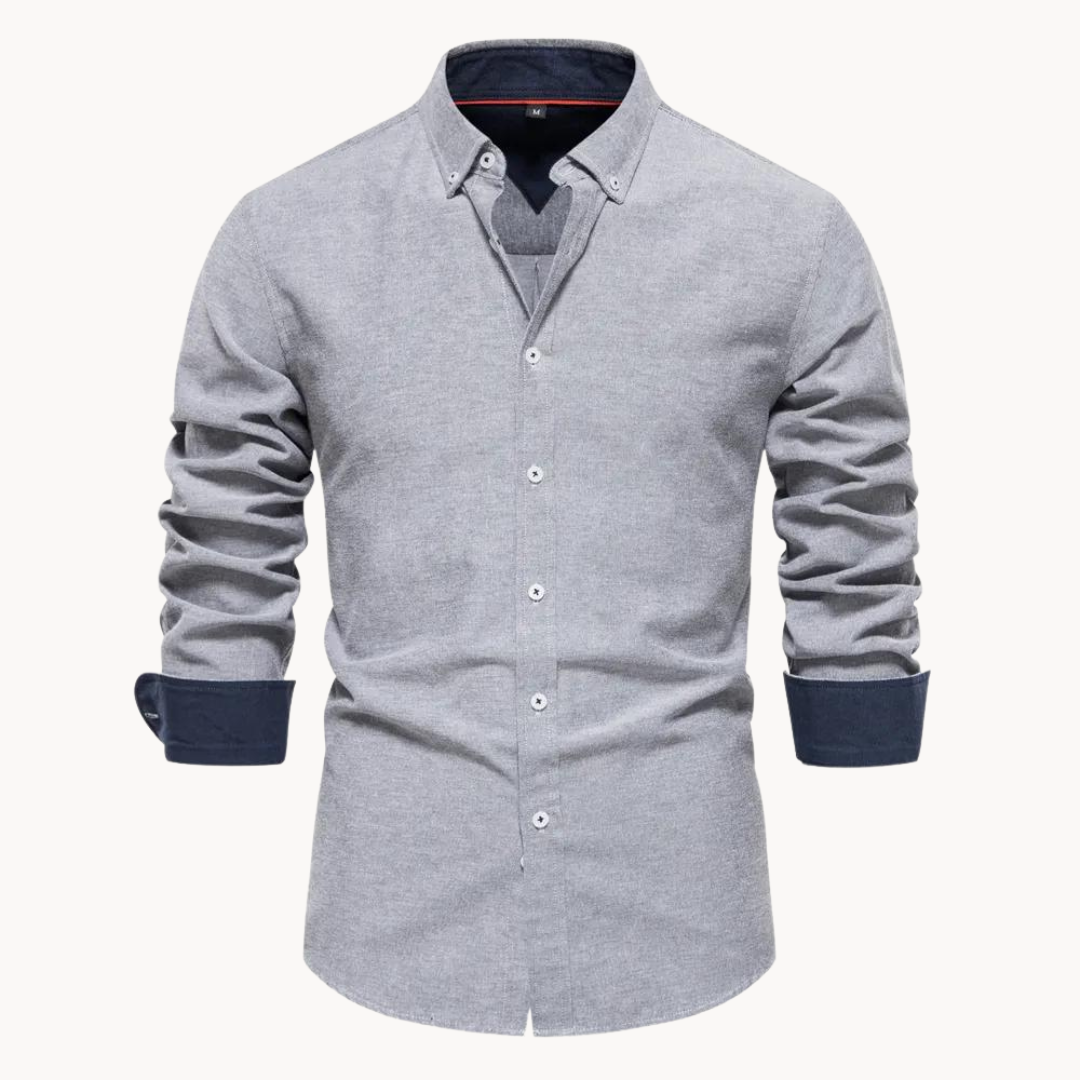 Camisa Oxford de Manga Larga