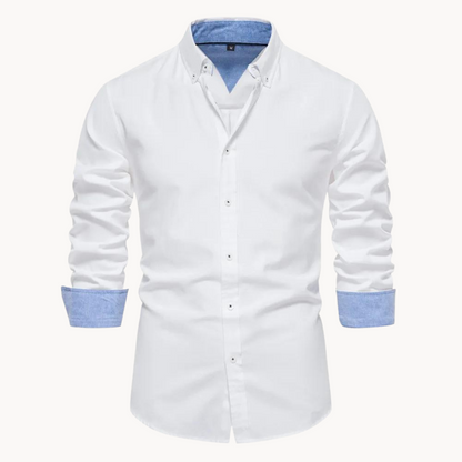 Camisa Oxford de Manga Larga