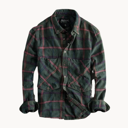 Camisa de Franela Autumn Ember a Cuadros