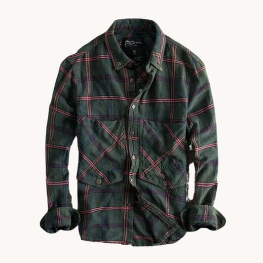Camisa de Franela Autumn Ember a Cuadros