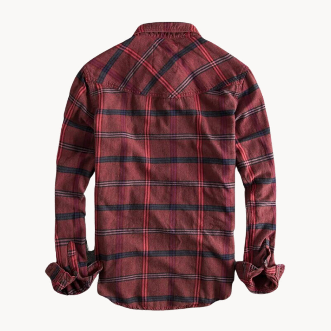 Camisa de Franela Autumn Ember a Cuadros