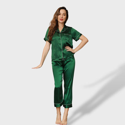 Inés | Pijama con piping mujer