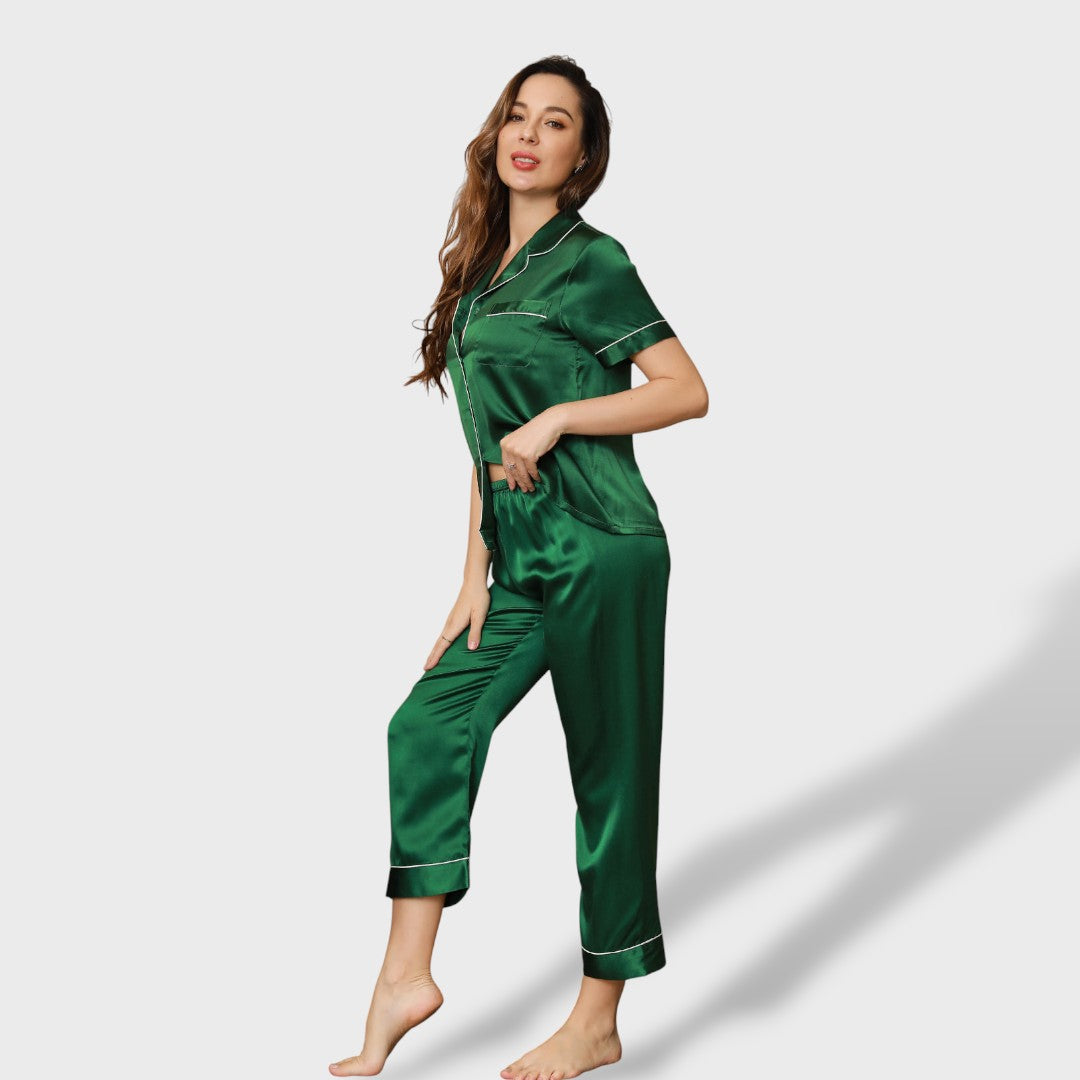 Inés | Pijama con piping mujer