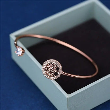 Pulsera atemporal ajustable del árbol de la vida