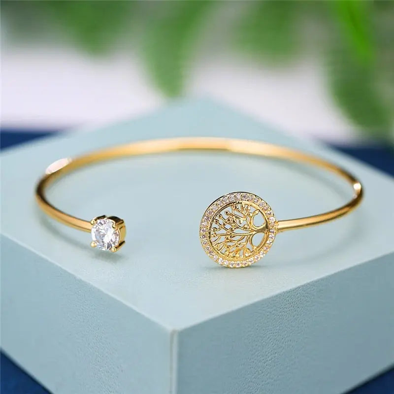 Pulsera atemporal ajustable del árbol de la vida