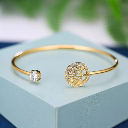 Pulsera atemporal ajustable del árbol de la vida