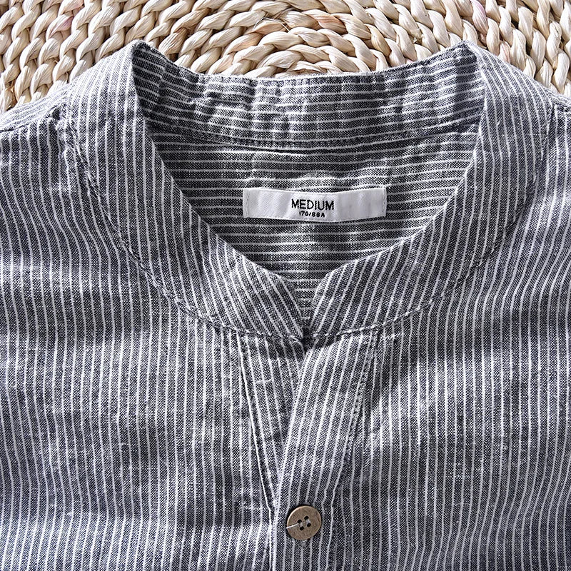 Camisa Sail a rayas de lino