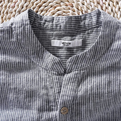 Camisa Sail a rayas de lino
