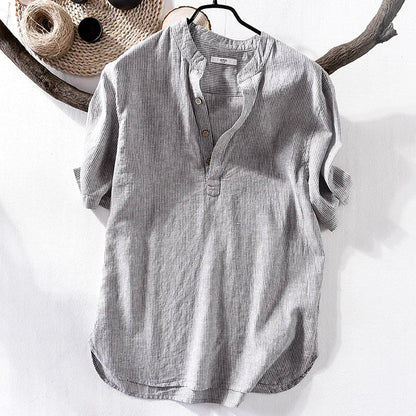 Camisa Sail a rayas de lino