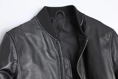 Chaqueta Bomber de Cuero Oslo