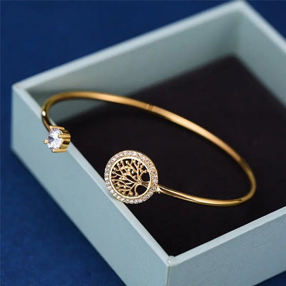 Pulsera atemporal ajustable del árbol de la vida