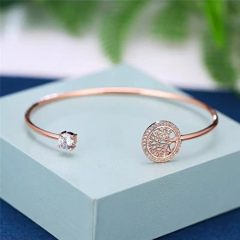 Pulsera atemporal ajustable del árbol de la vida