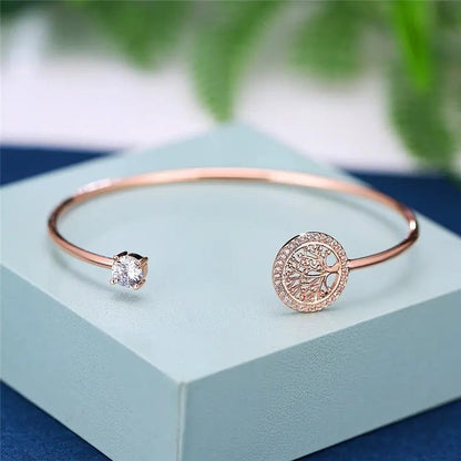 Pulsera atemporal ajustable del árbol de la vida