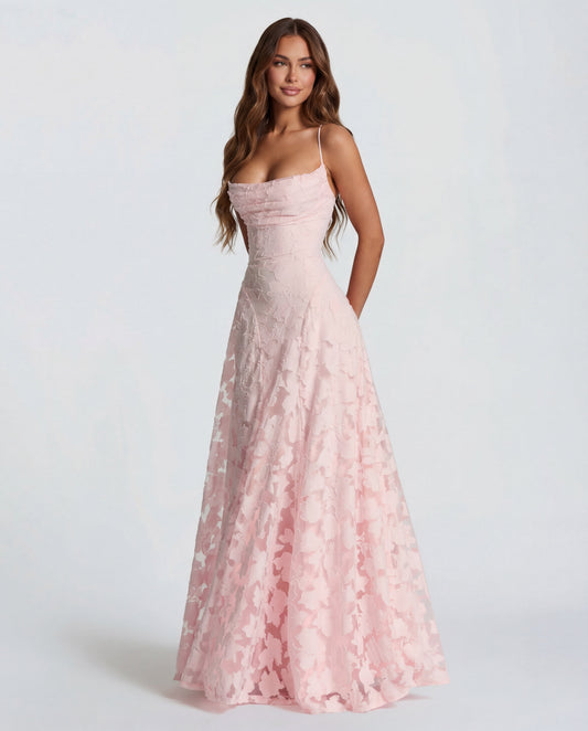 Sofia - Blush Floral Maxi Dress