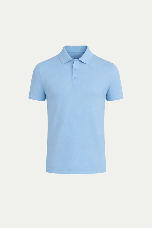 Matteo | Polo Ligero Azul Claro