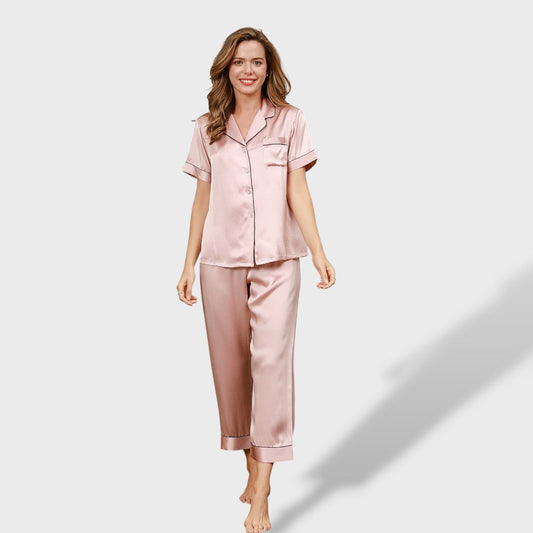 Inés | Pijama con piping mujer