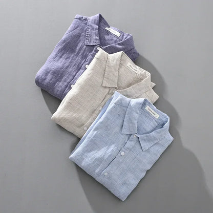 Camisa Casco de Lino con Botones