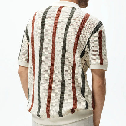 Polo Kurt Rayas de Corte Holgado