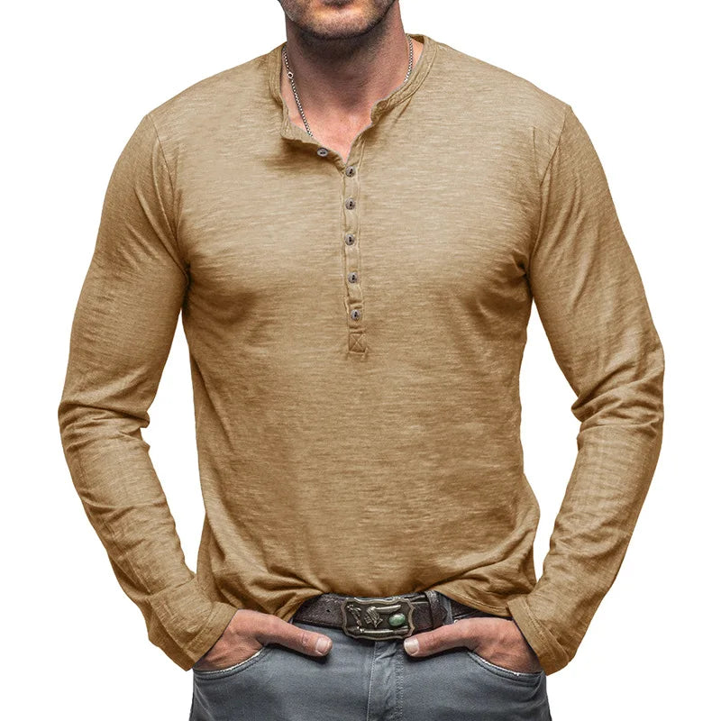Henley Classic Comfort de Algodón
