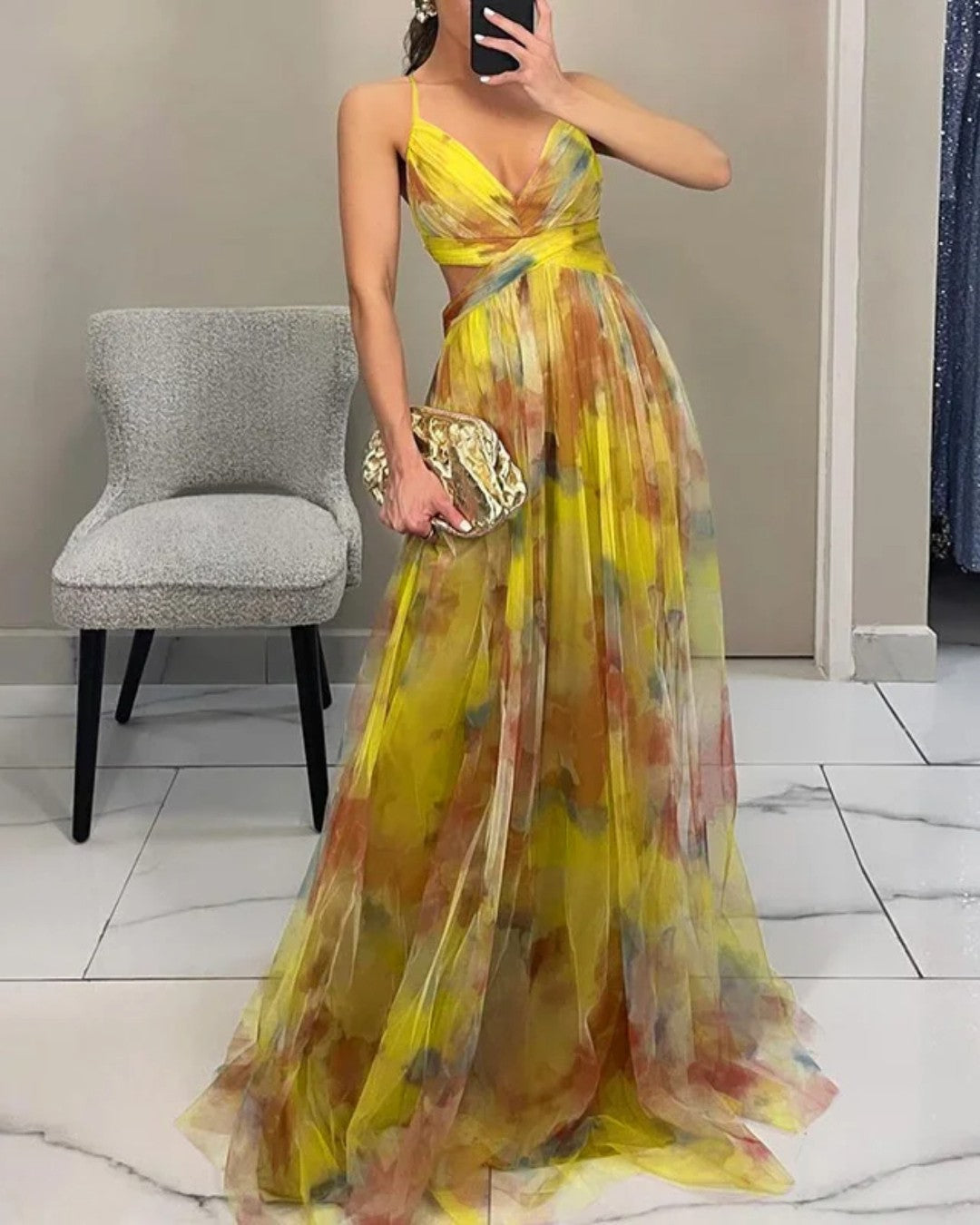 LUNA BELLUCCI | Vestido Maxi Elegancia Floral (EDICIÓN LIMITADA)