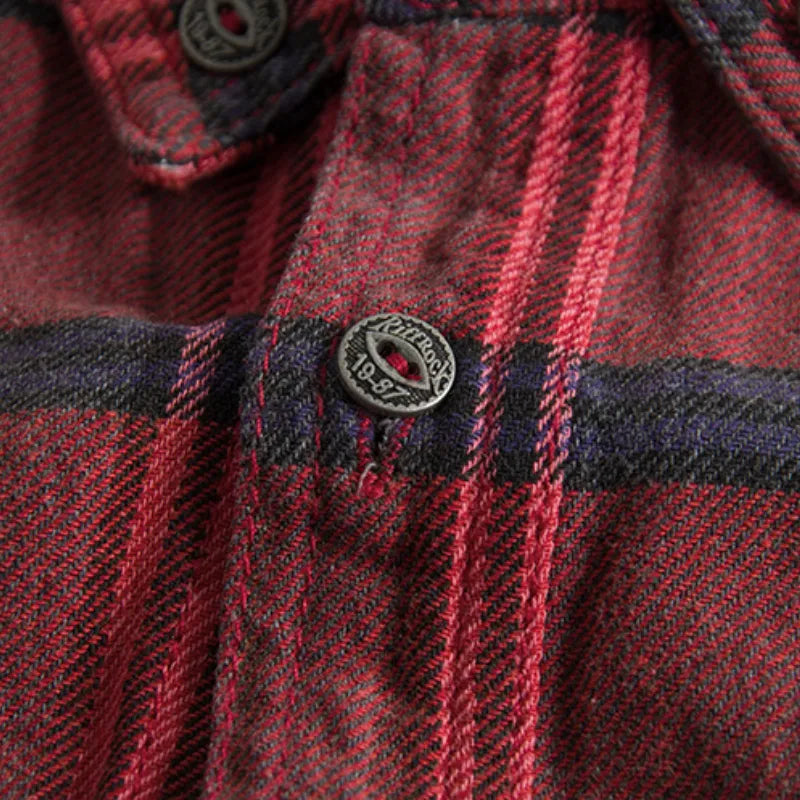 Camisa de Franela Autumn Ember a Cuadros