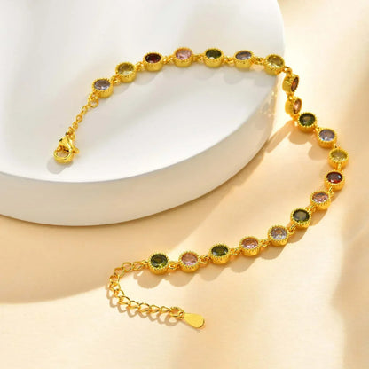 Pulsera charm arcoíris luminosa
