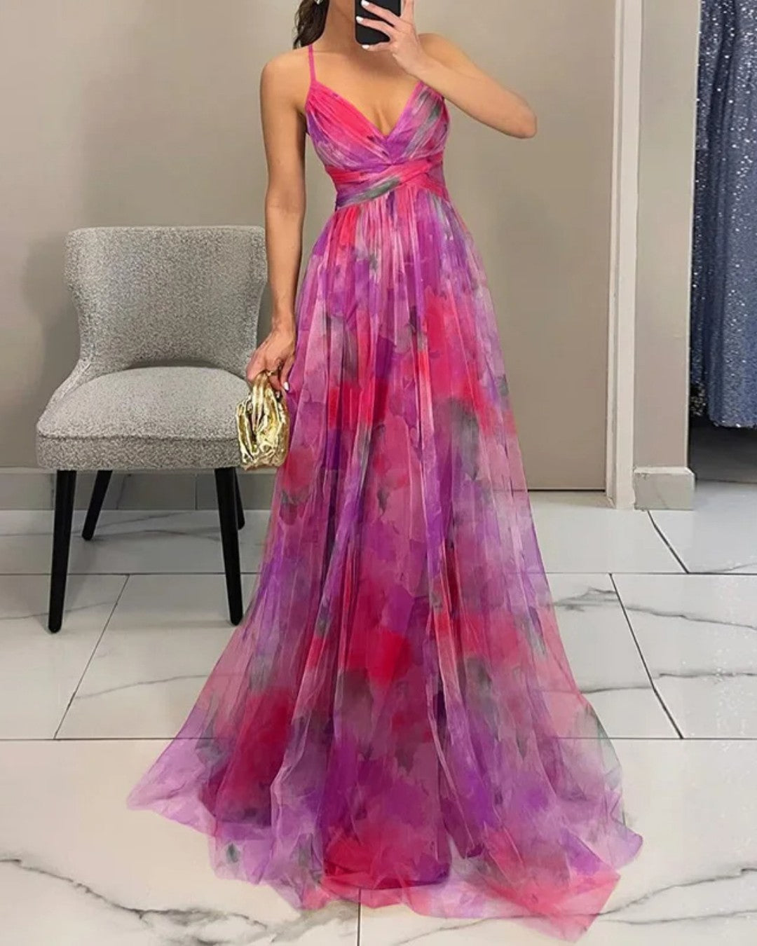 LUNA BELLUCCI | Vestido Maxi Elegancia Floral (EDICIÓN LIMITADA)