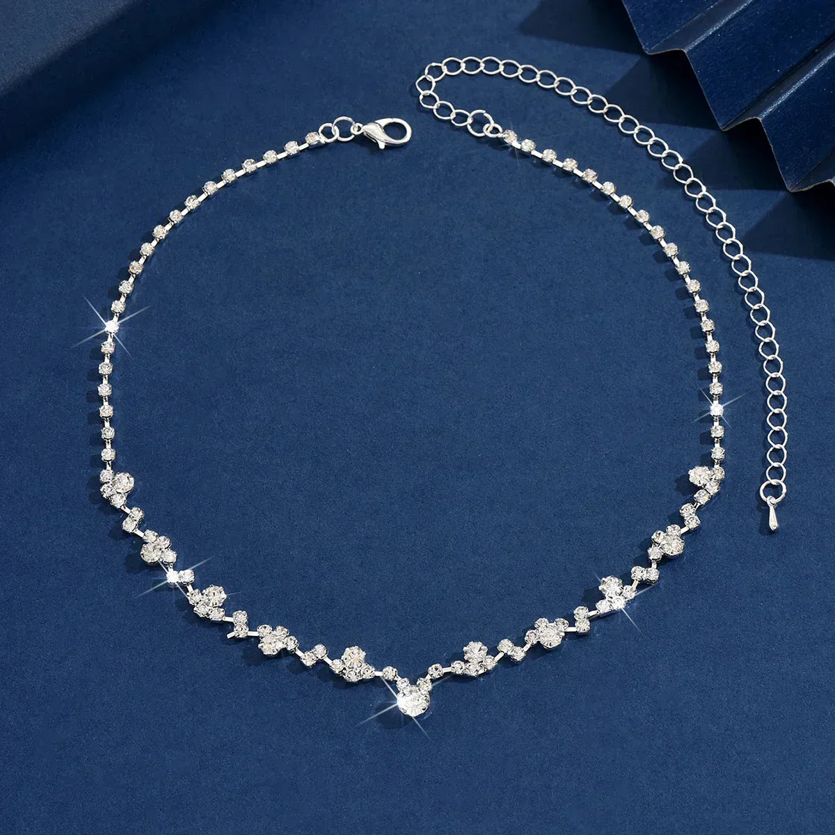 Collar de boda elegante con diamantes