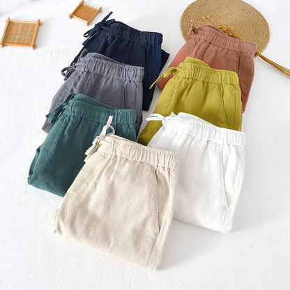 Short Kasimir de Algodón y Lino