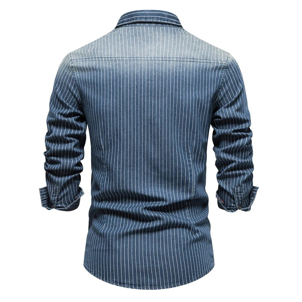 Camisa Westside a Rayas de Denim